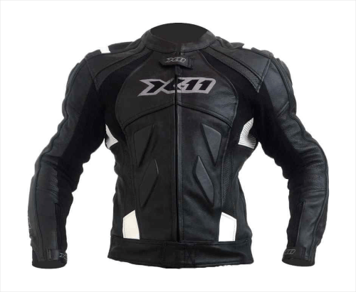 jaqueta alpine stars jaws em couro moto esportiva preta branca e vermelha Sorocaba